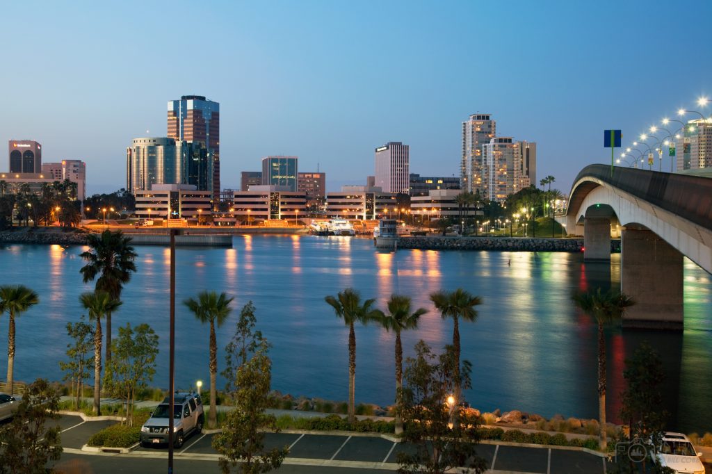 Downtown Long Beach, California Skyline