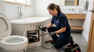 Why a Toilet Gurgles When the Tub Drains