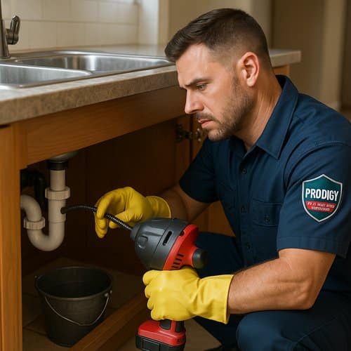 Kitchen sink drain cleaning service in Long Beach